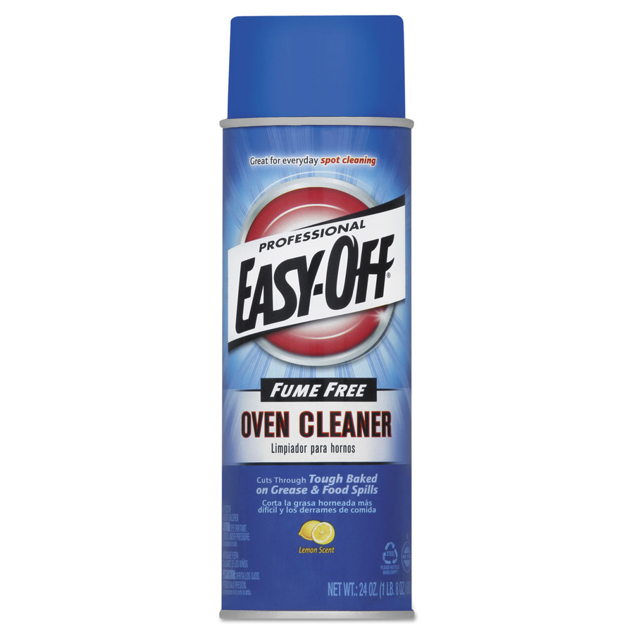 Professional EASY-OFF RAC85260 Fume Free Max Oven Cleaner, Foam, Lemon, 24oz Aerosol, 6/Case