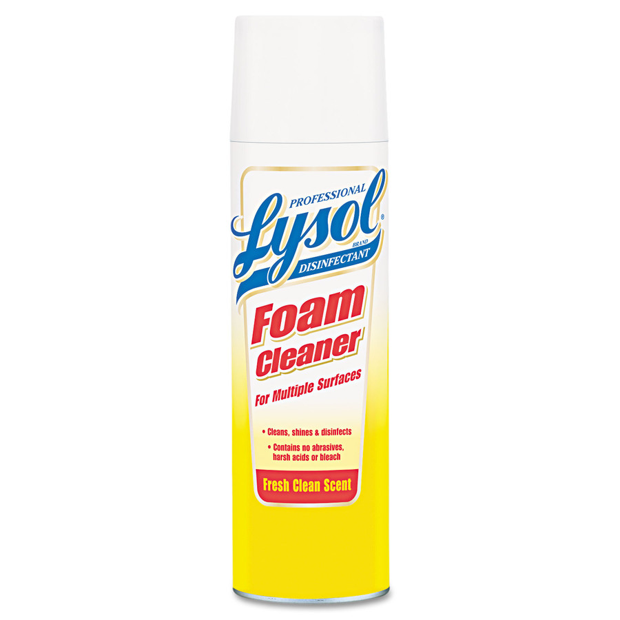 Professional LYSOL Brand RAC02775CT Disinfectant Foam Cleaner, 24oz Aerosol, 12/Case