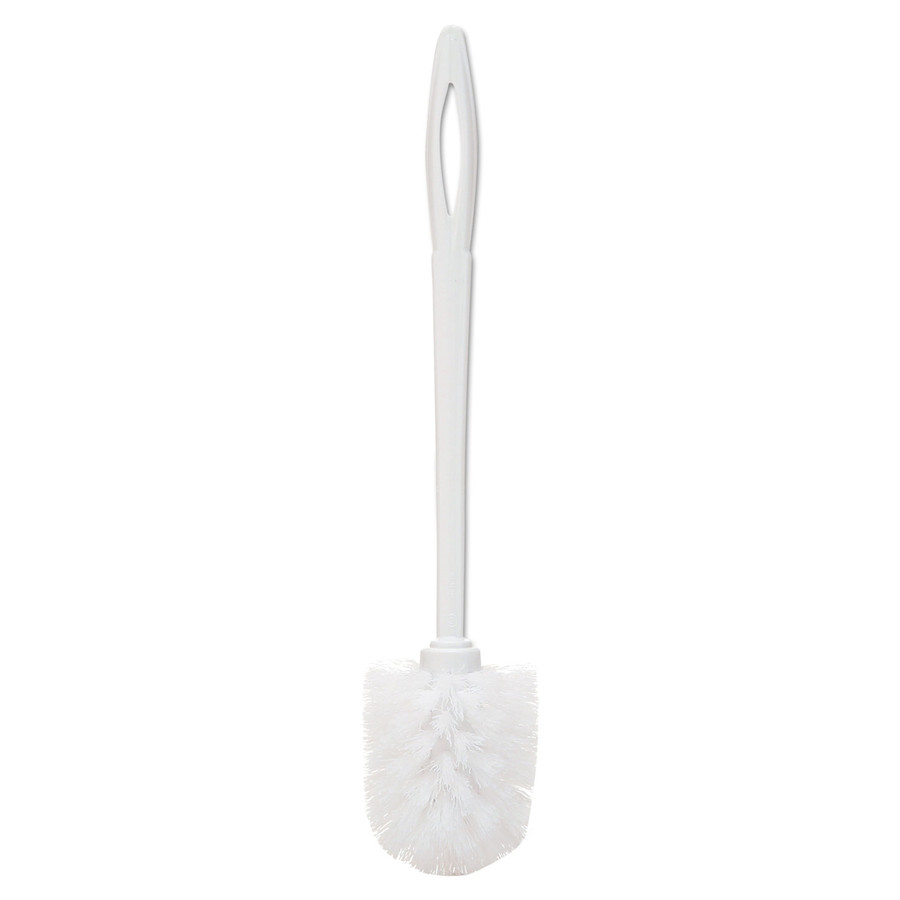 Rubbermaid Commercial RCP631000WE Toilet Bowl Brush, 14 1/2", White, Plastic