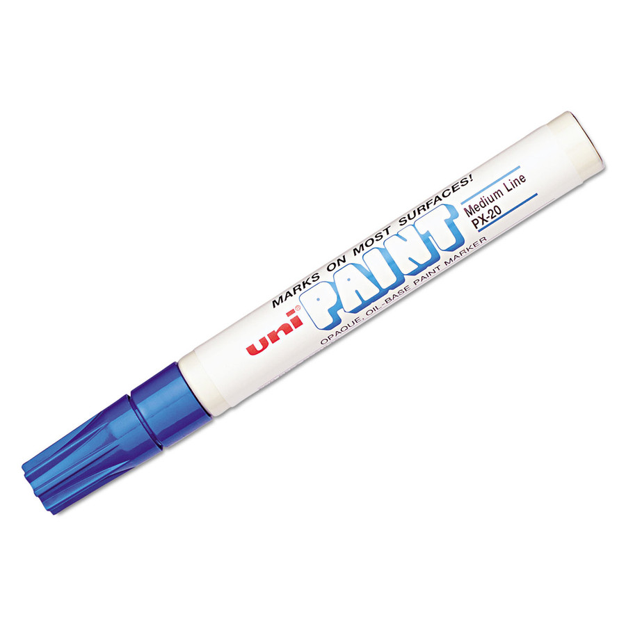 Sanford uni-Paint UBC63603 Permanent Marker, Medium Bullet Tip, Blue