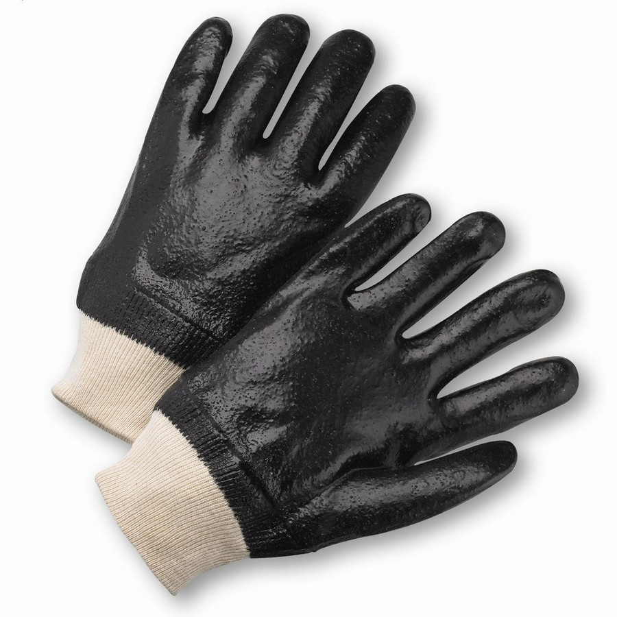 PIP Global Safety 1007RF Large Rough PVC Interlock Coated Gloves