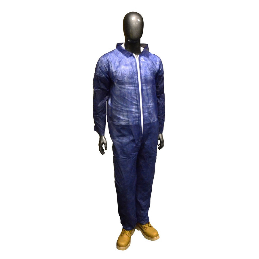 PIP Global Safety 3575 Std.Wgt. SBP Navy Basic Coverall
