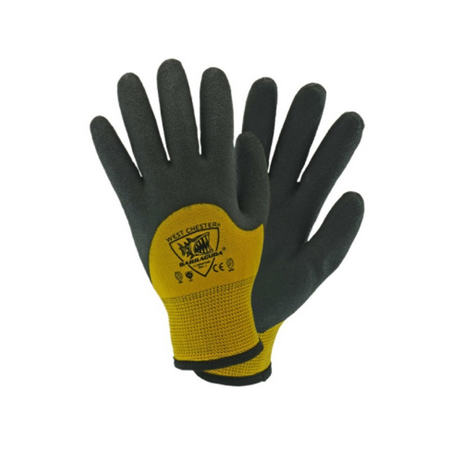 PIP Global Safety 713WHPTND 13 gauge nylon liner with 7 gauge inner brushed acrylic liner with knuckle dipped bi-polymer coating
