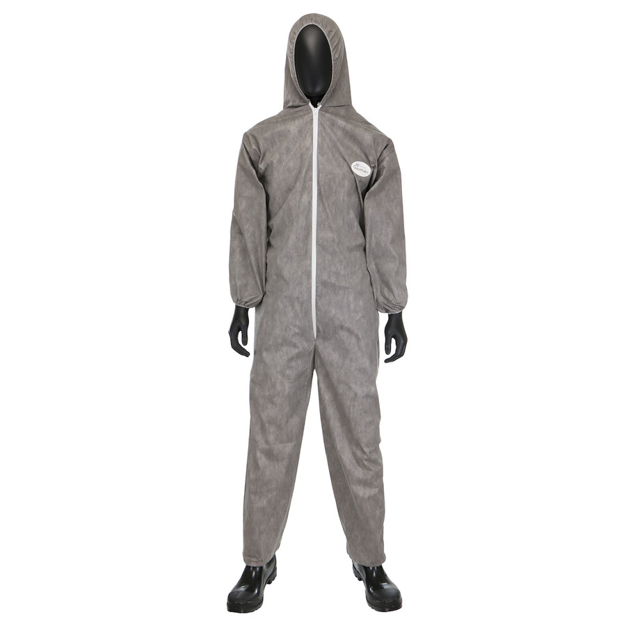 PIP C3906 Posi-Wear M3 Gray Coverall Hood Elastic Wrist & Ankle