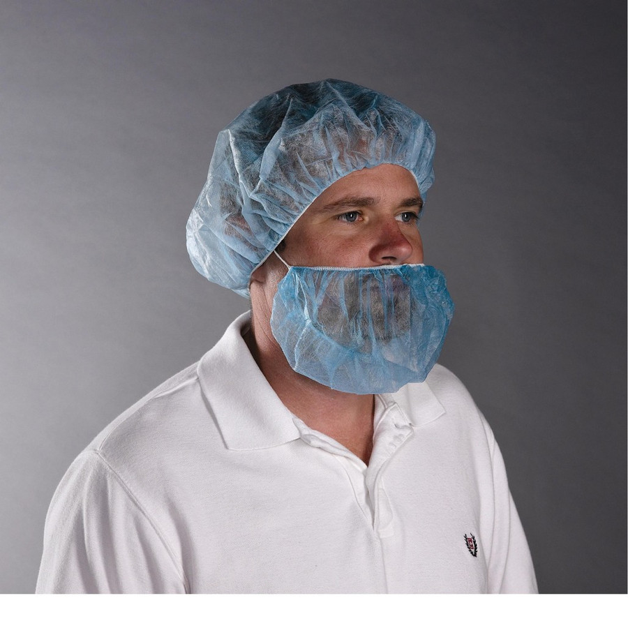 PIP Global Safety UBC-1000B 18" SBP Beard Cover Blue 1000 count