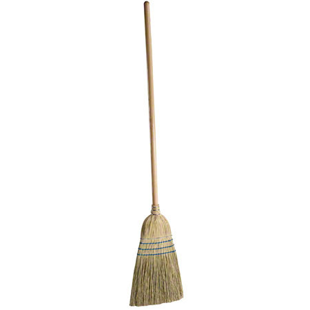 Janico 4045 Warehouse Corn Broom with 42 Inch Long Wood Handle