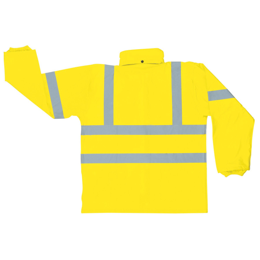 MCR Safety 5182M Luminator, .40mm  Polyurethane/Cotton-Poly Blend Class 3, 2 pc suit, silver reflective, Fluorescent Lime