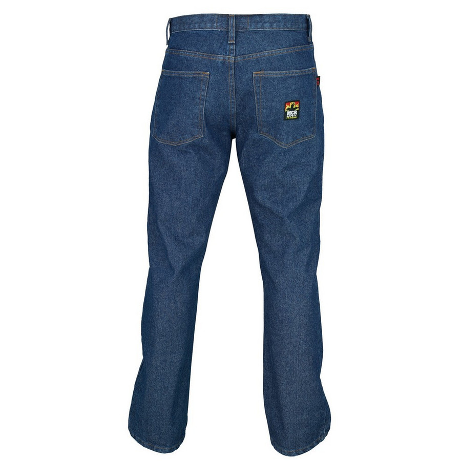MCR Safety P1D3634 Flame Resistant (FR) Denim Jeans, Max Comfort Material, 100% Cotton, Denim