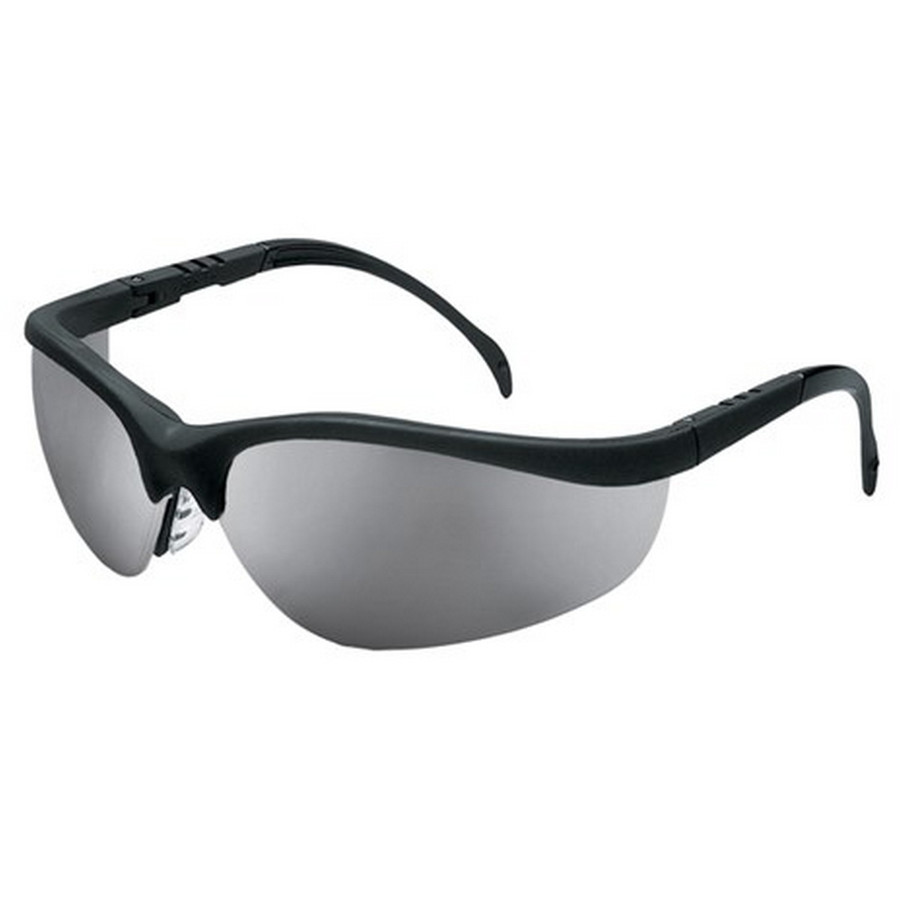 MCR Safety KD117 Klondike Black Frame Silver Mirror Lens