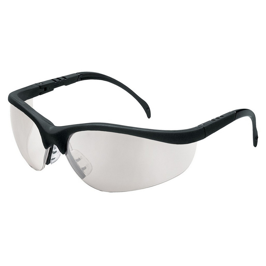 MCR Safety KD119 Klondike Black Frame I/O Clear Mir Lens