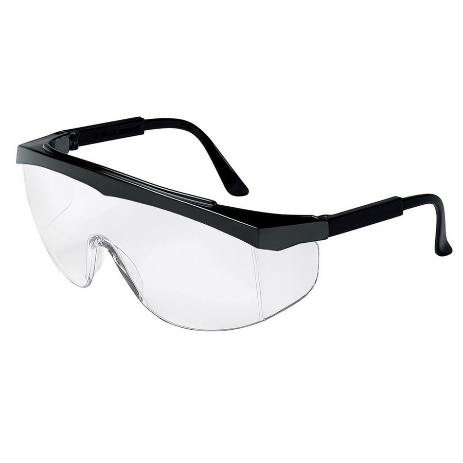 MCR Safety SS110 Stratos Black Frame Clear Lens
