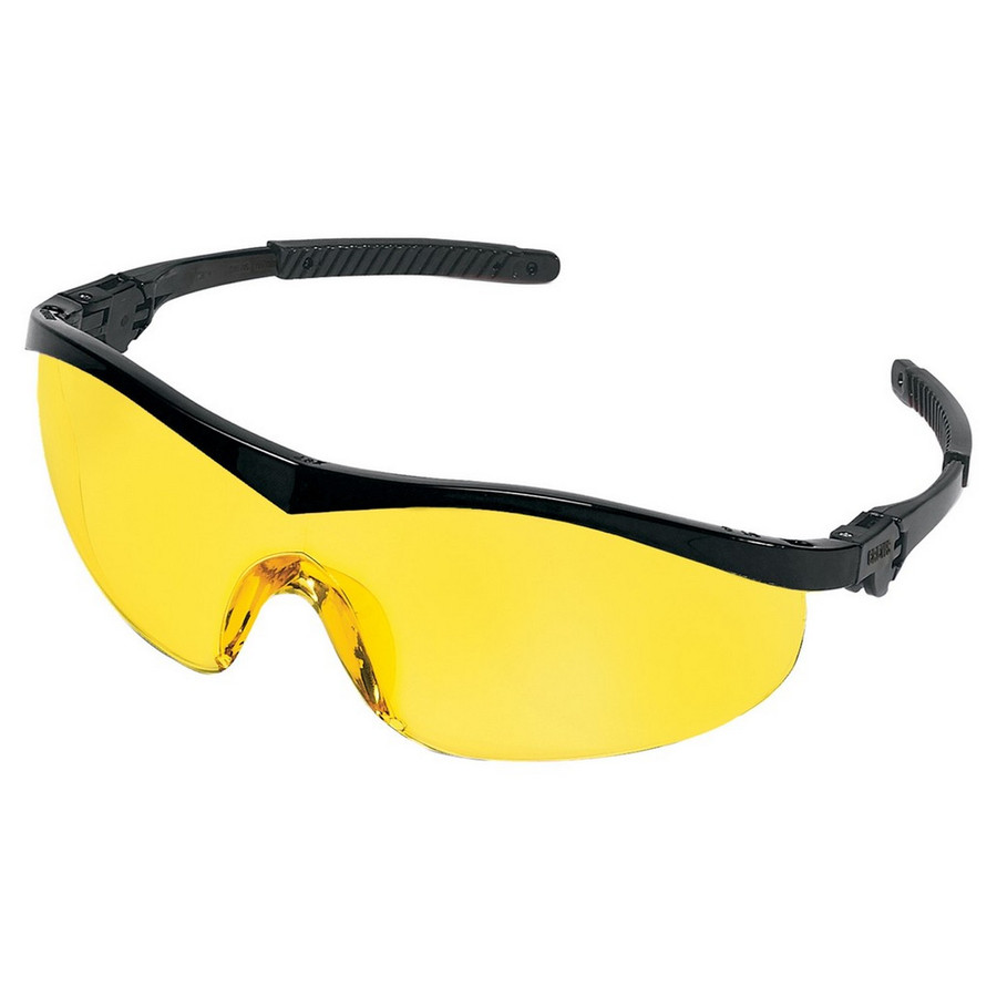 MCR Safety ST114 Storm Black Frame Amber Lens