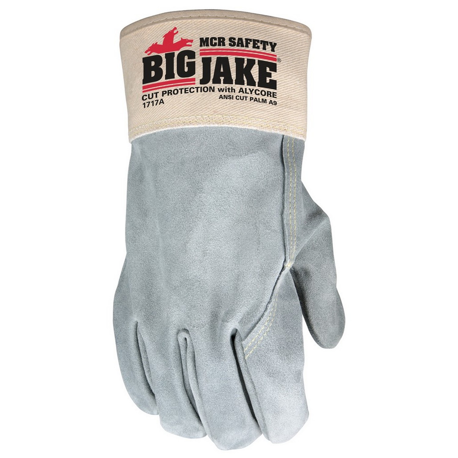 MCR Safety 1717 Big Jake Ultimate Protection, Full leather back, 2.75" Safety Cuff