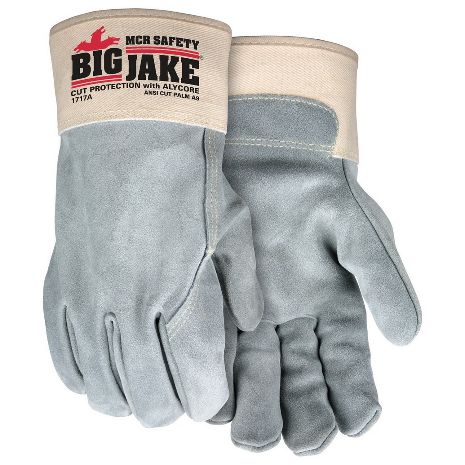 MCR Safety 1717 Big Jake Ultimate Protection, Full leather back, 2.75" Safety Cuff