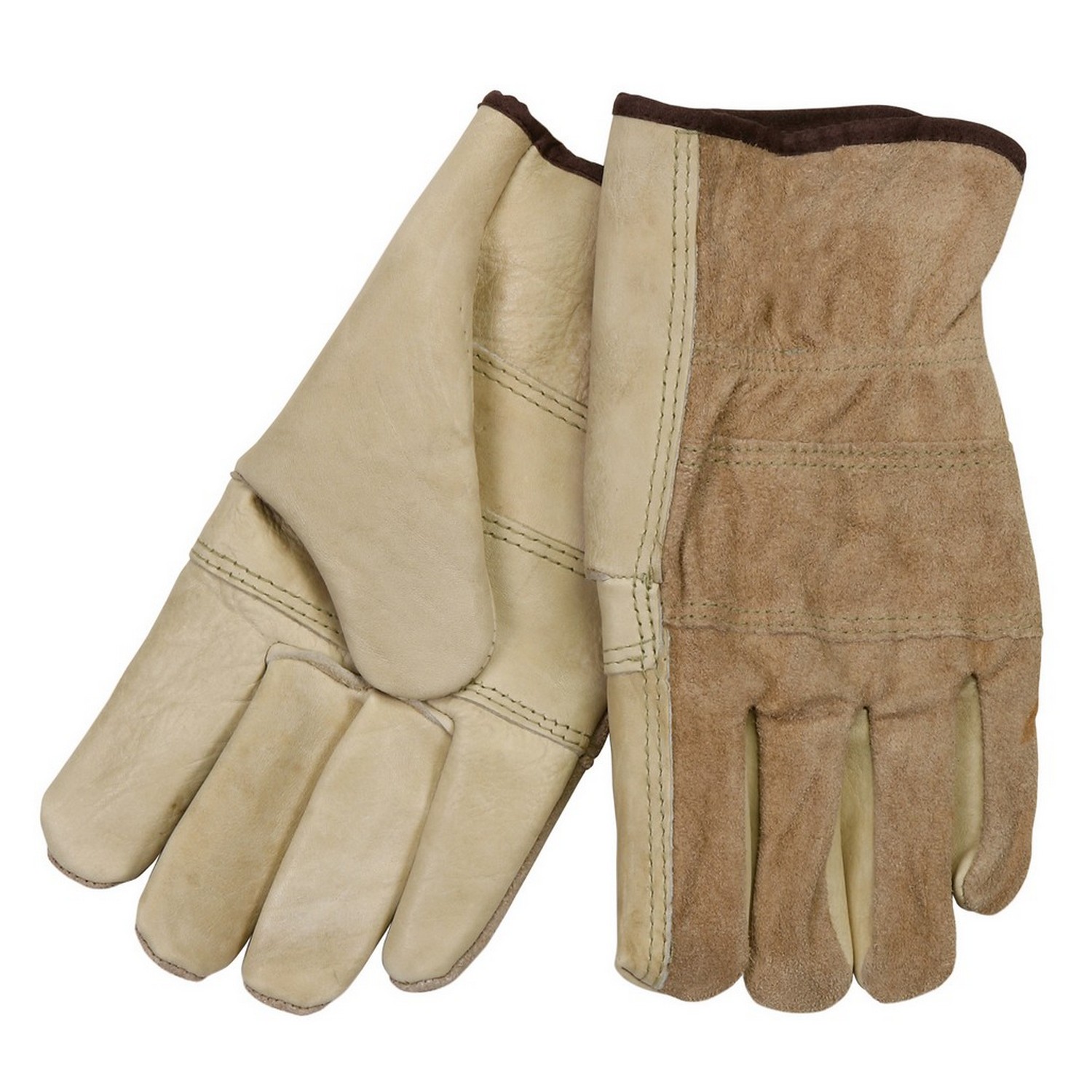 MCR Safety 32055S Drivers glove, Unlined Industry Grade Grain Leather, Patch Palm, Wing Thumb