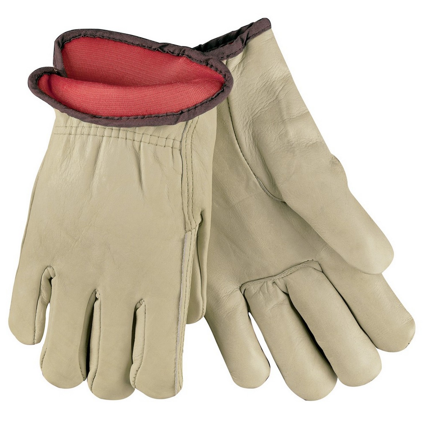 MCR Safety 3260S Drivers glove, Foam Lined Premium Grain Cow, Straight Thumb
