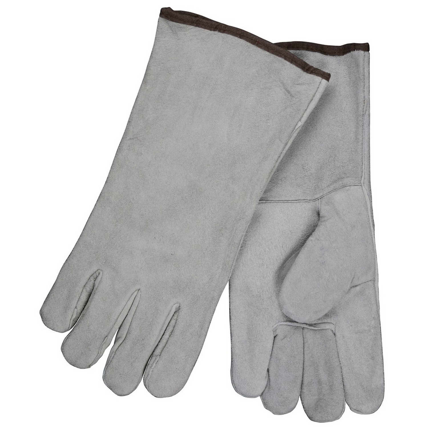 MCR Safety 4150B Memphis Welding, Gray Economy Shoulder Grade, Cotton Lined, Wing Thumb