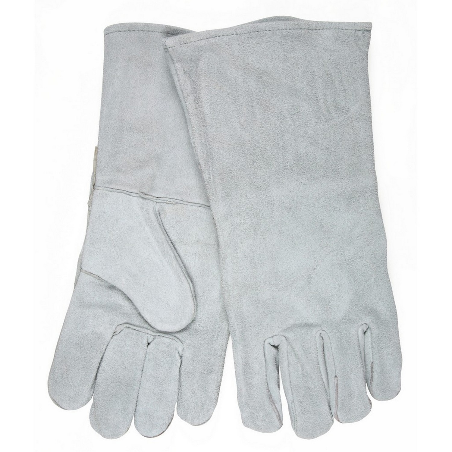 MCR Safety 4155 Memphis Welding, Gray B Grade Regular Shoulder, Full Sock Lining, Wing Thumb