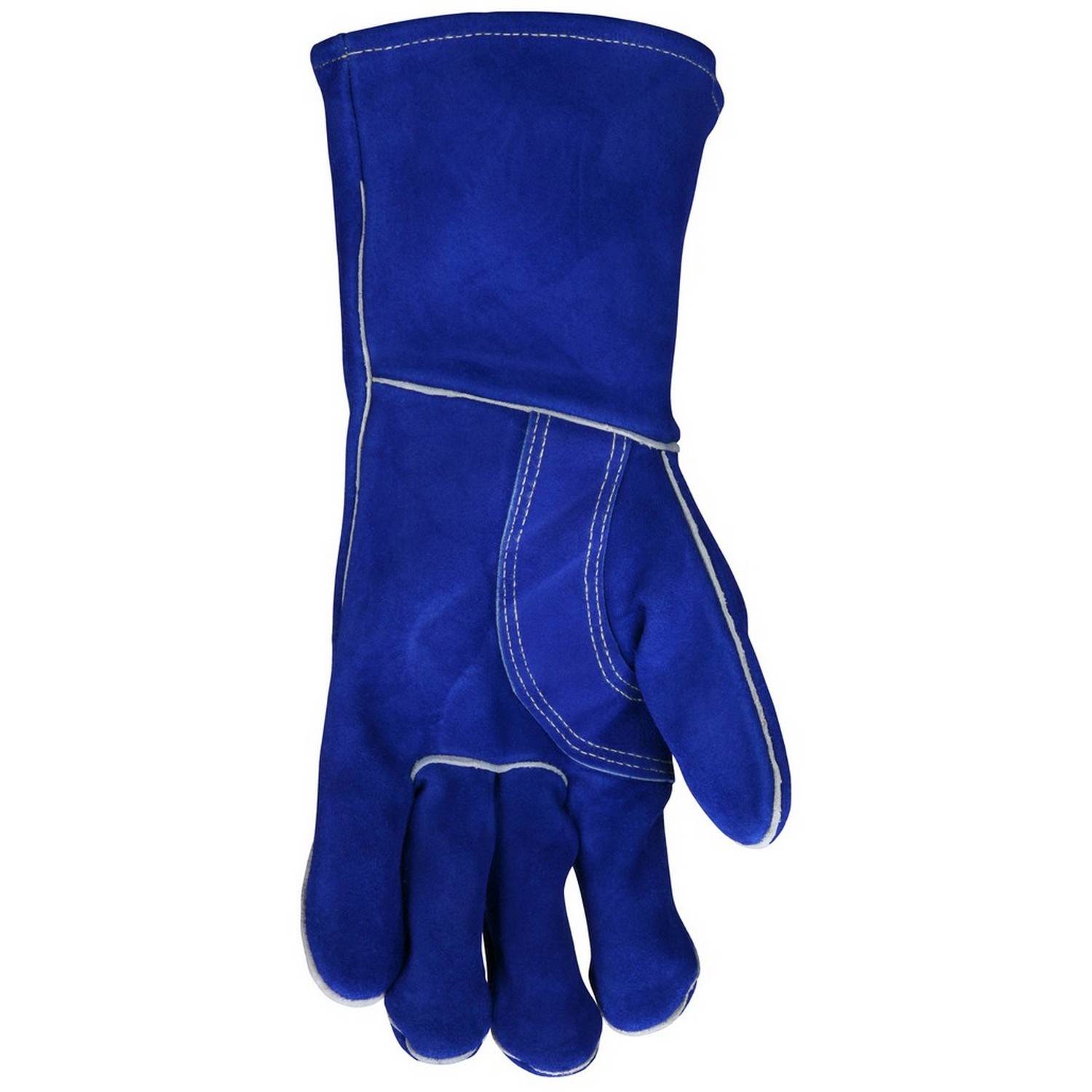 MCR Safety 4600 Blue Beast, blue side leather, reinforced palm, wing thumb