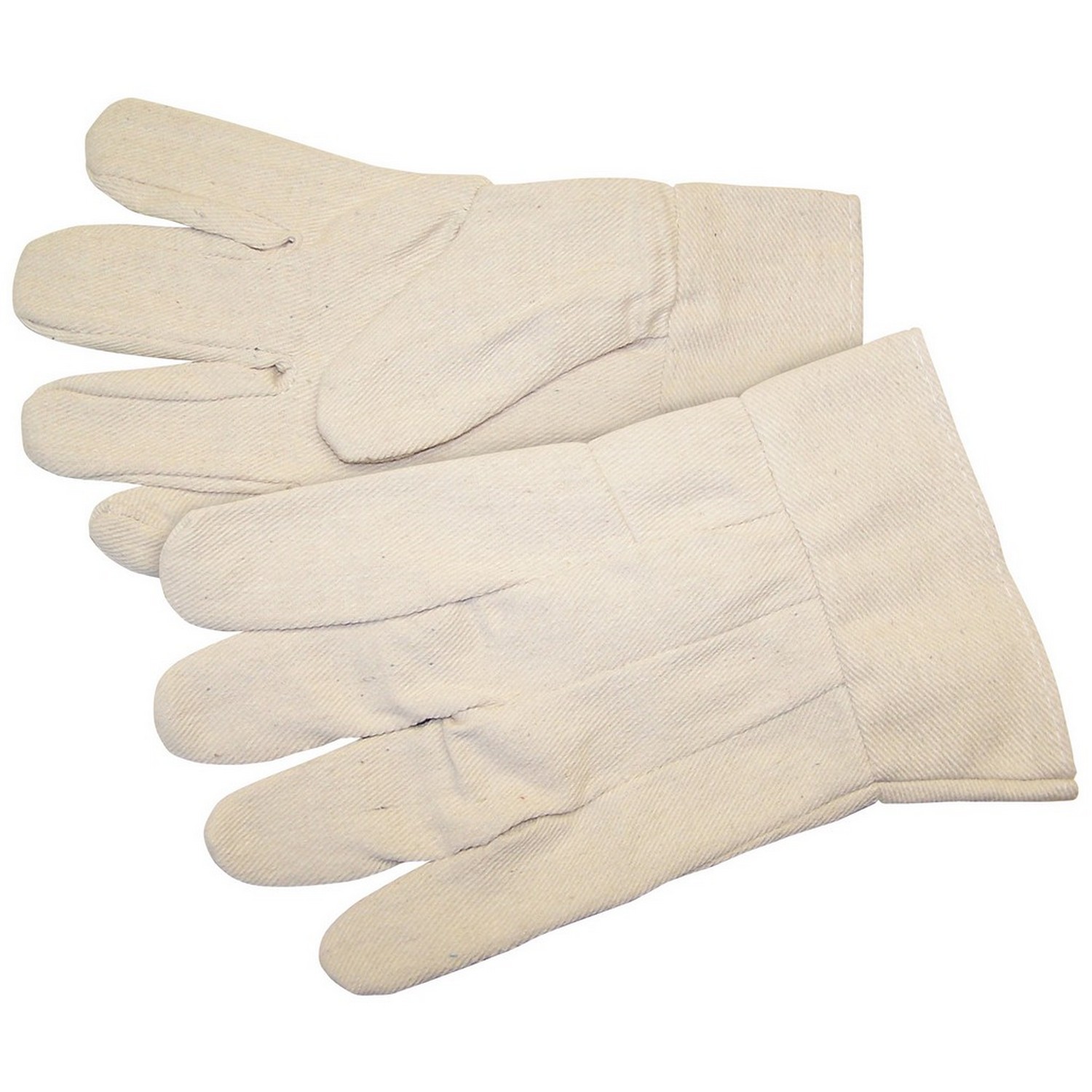 MCR Safety 8100B 8 oz. Natural Canvas, Clute Pattern, Regular Weight, 2.5" Band Top, Wing Thumb