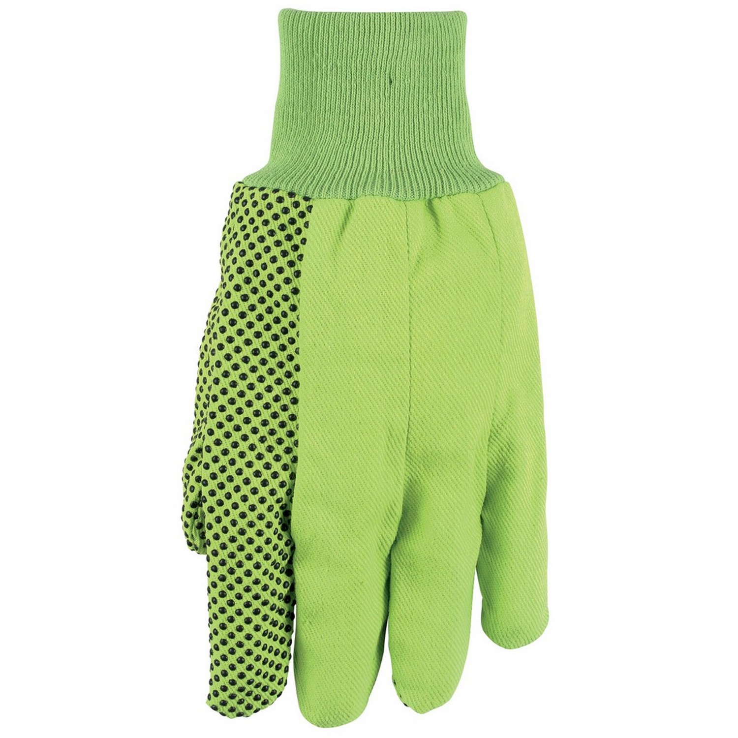 MCR Safety 8808 Dotted Cotton Canvas, 8 oz. Regular Weight, Black PVC Dots and Knit Wrist