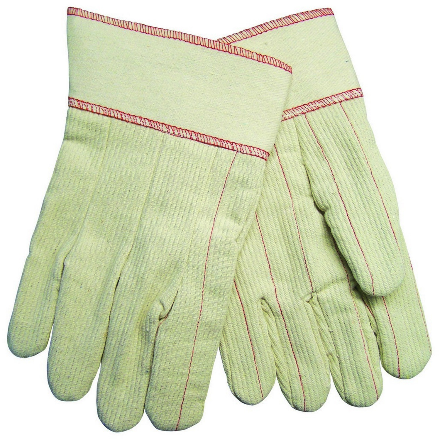 MCR Safety 9018CDPCS 18 oz. Double palm glove, Corded Nap-In cotton blend material with safety cuff