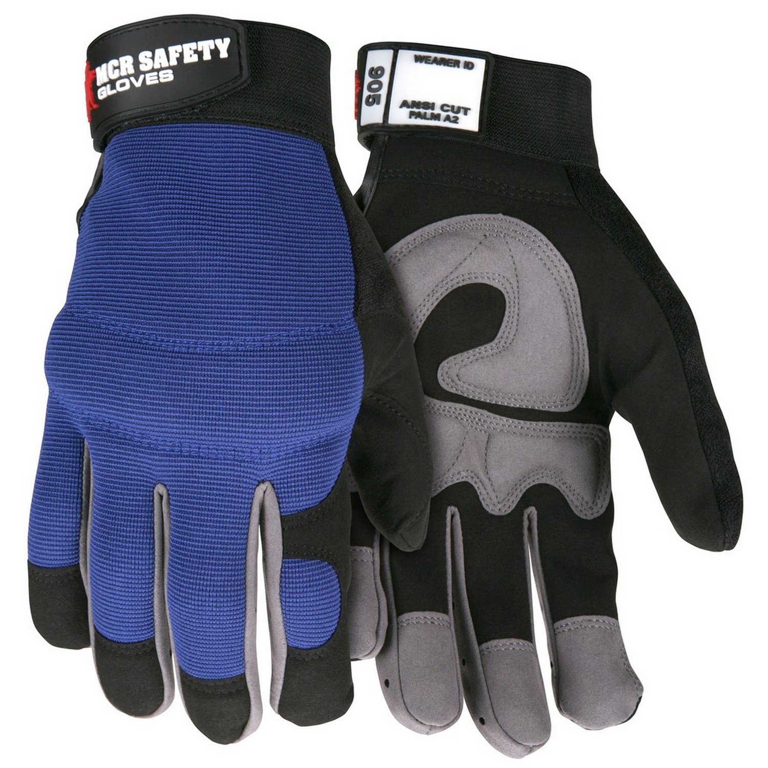 MCR Safety 905S MCR Safety Multi-Task, Synthetic leather palm, G foam patch palm padding, Spandex Back