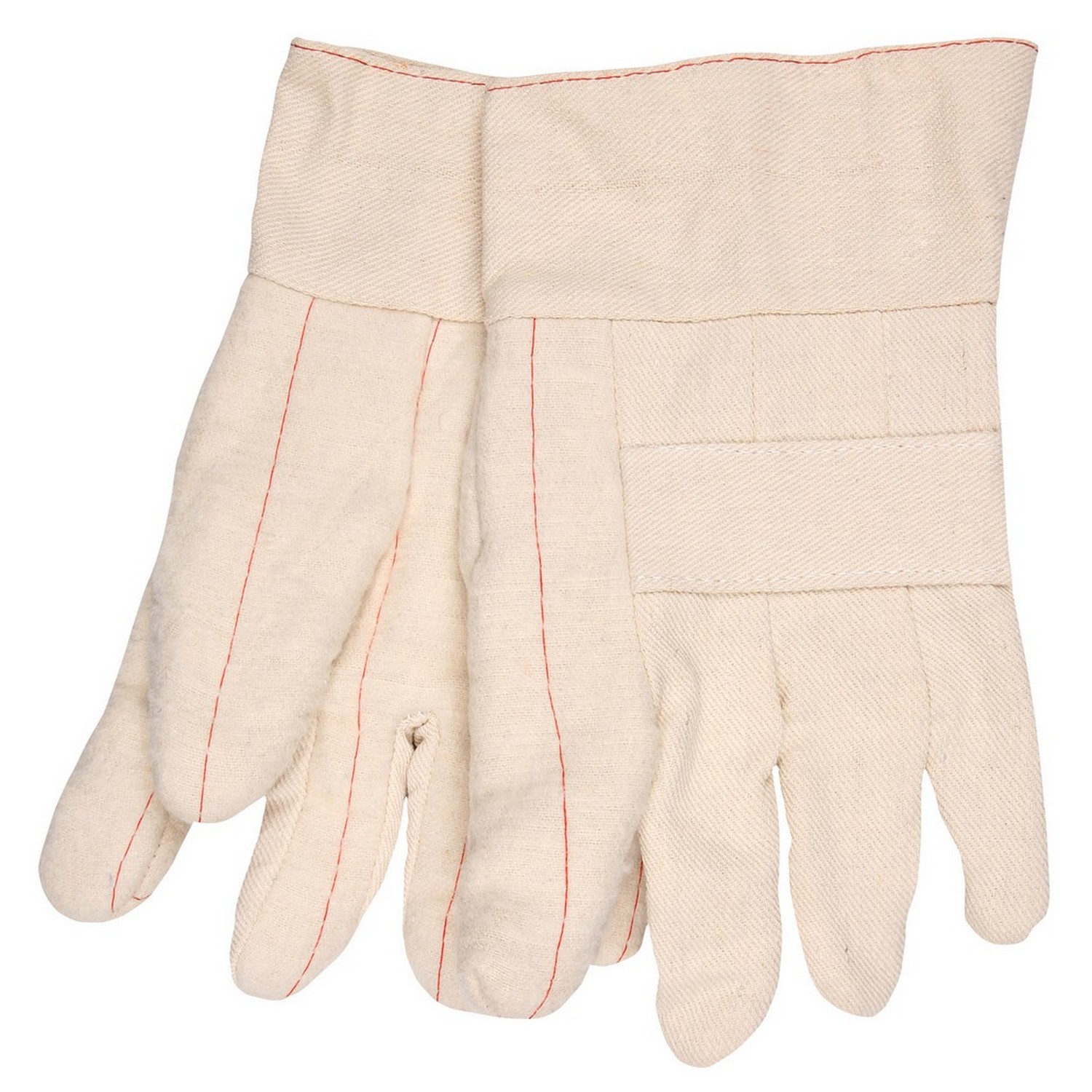 MCR Safety 9136K Premium Hot Mill, 36 oz. Heavy Weight Burlap Lined, 2.5" Band Top, Knuckle Strap