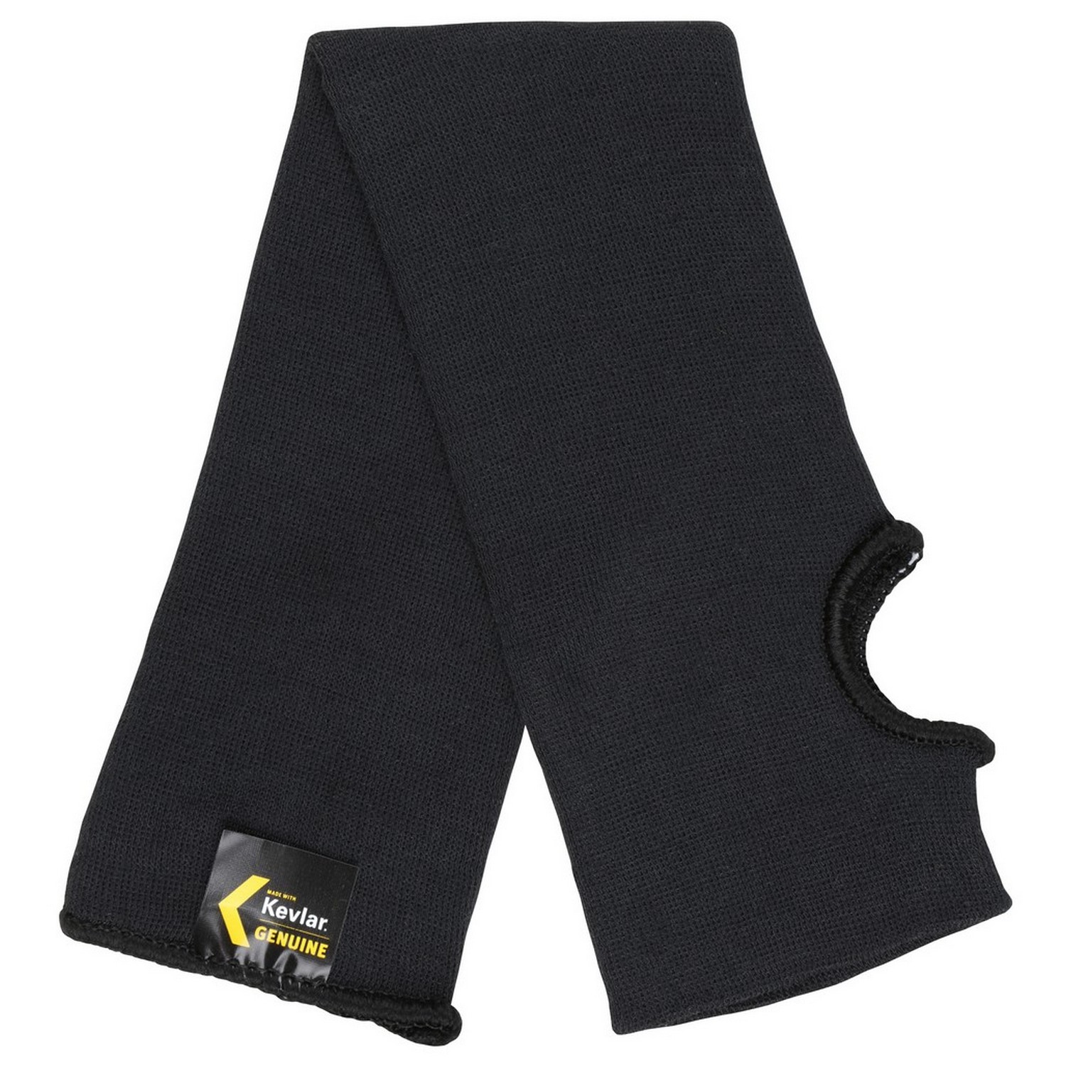 MCR Safety 9178T Cut Resistant Sleeve, Made of 100% Black DuPont Kevlar Fiber, ANSI A3, 18 Inch Length with Thumb Slot