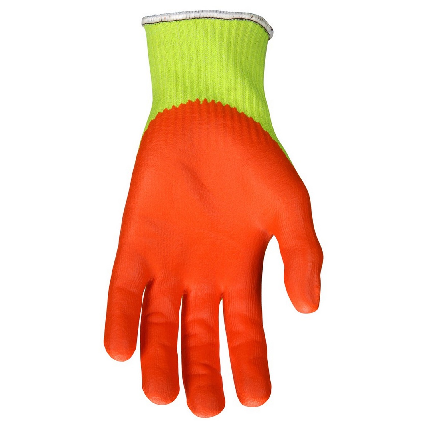 MCR Safety 92720HVS MCR Safety Cut Pro, 10 ga. Hi-vis lime HPPE/Steel shell, Hi-Vis orange Nitrile Foam palm/Fingers