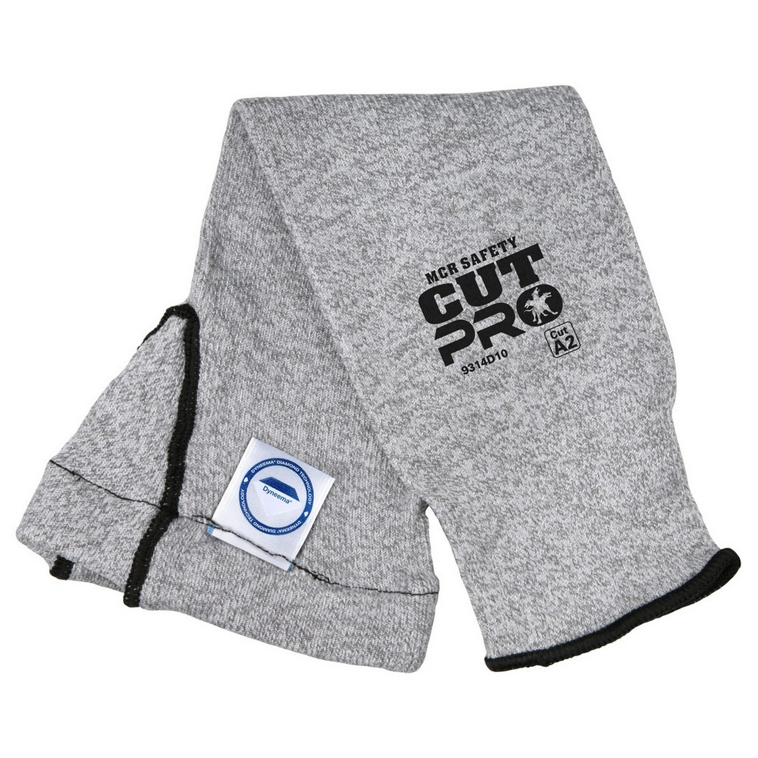 MCR Safety 9314D10 10 Gauge Dyneema sleeve, gusset, black trim, 14" length