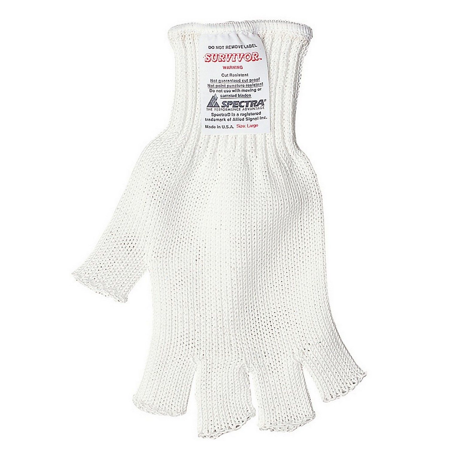 MCR Safety 9349XSD Survivor 7 Gauge Regular Weight Cut Resistant, Fingerless