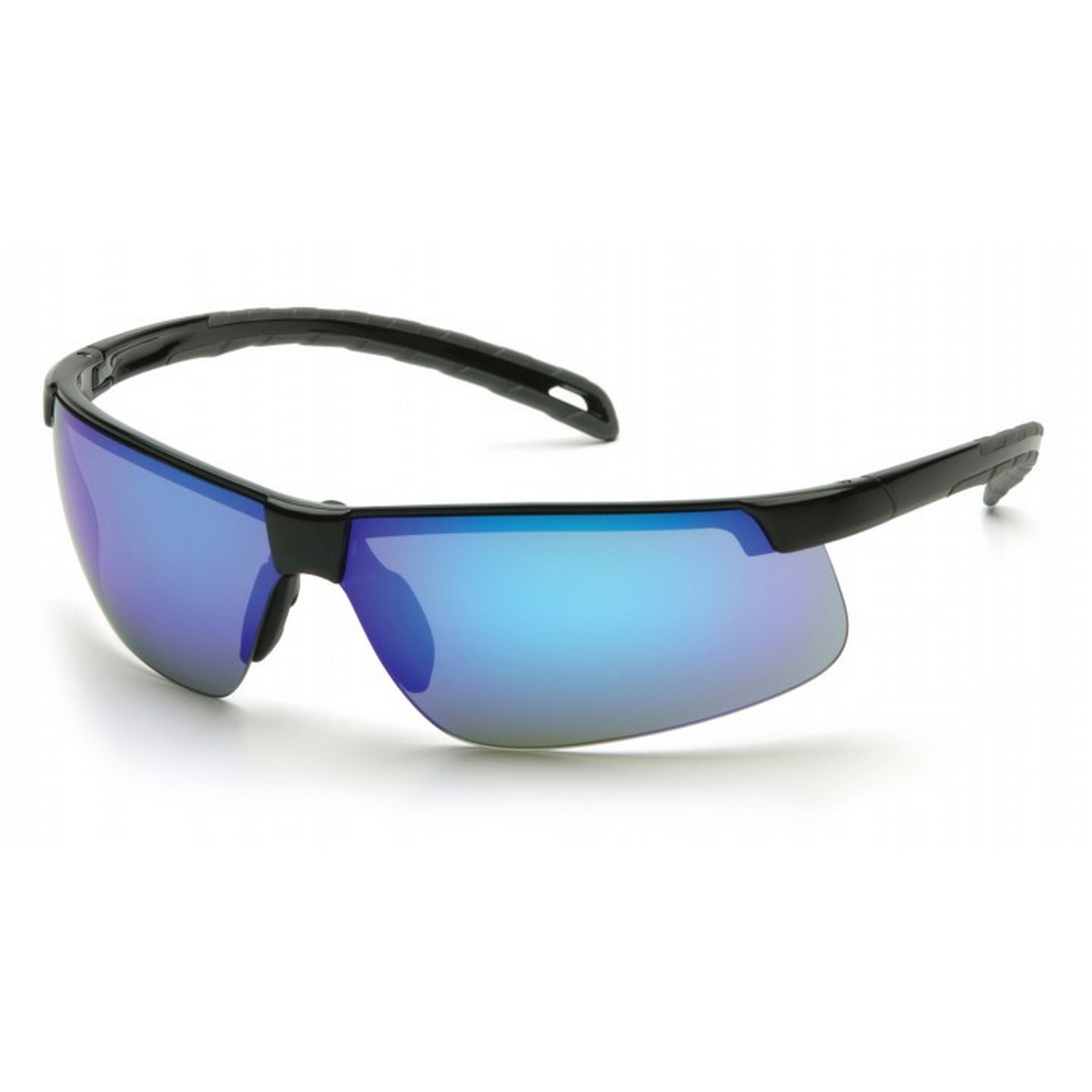 Pyramex Safety SB8665D Ever-Lite - Black Frame/Ice Blue Mirror Lens Safety Glasses