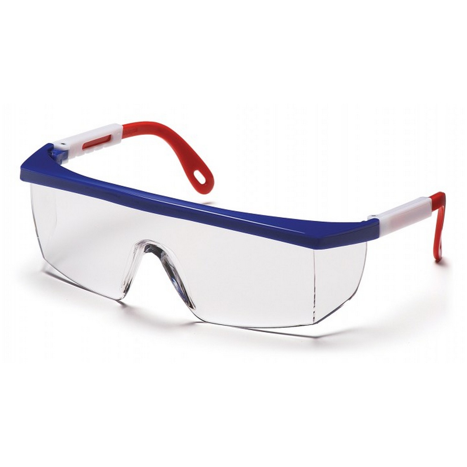 Pyramex Safety SNWR410S Integra - Red/White/Blue Frame/Clear Lens Safety Glasses