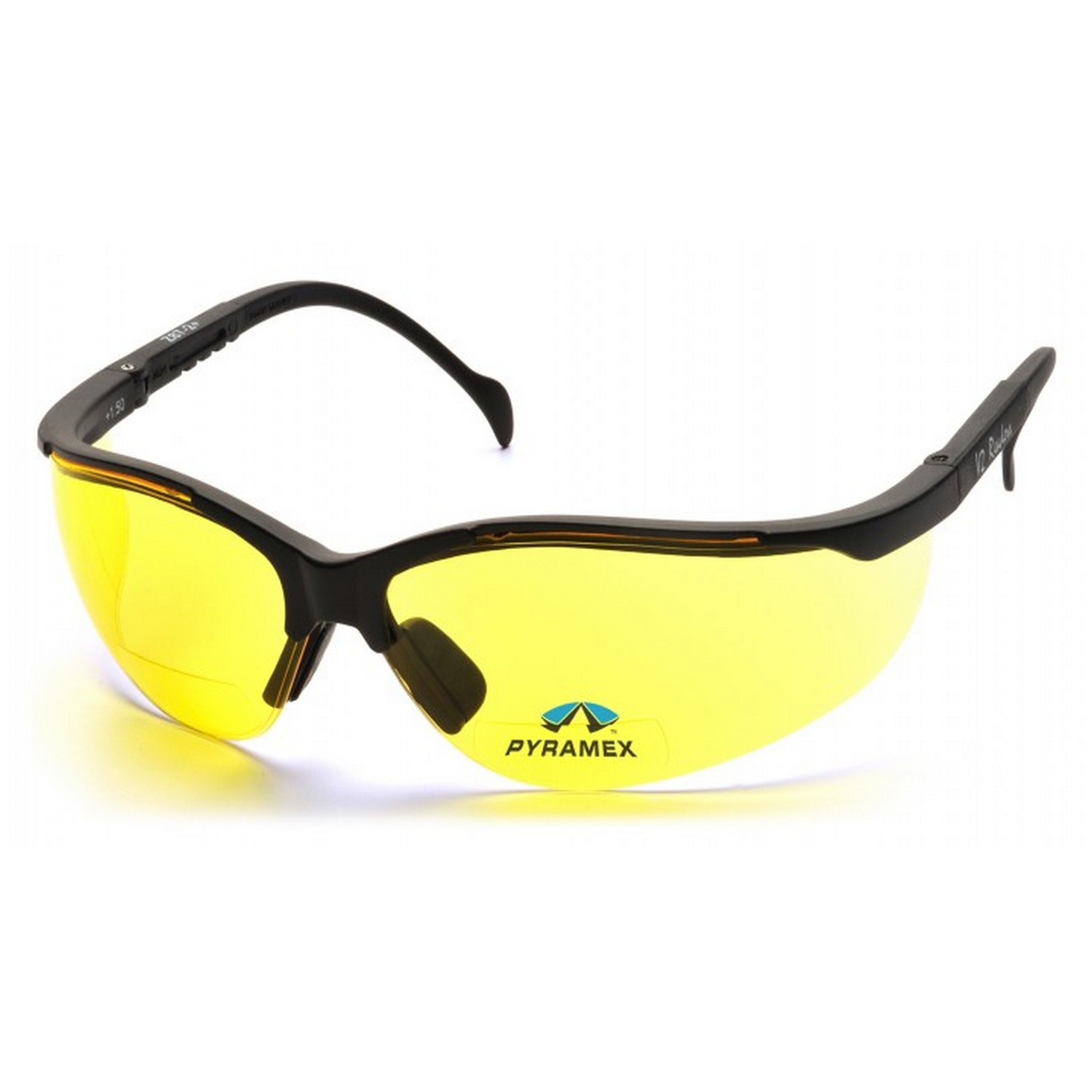 Pyramex Safety SB1830R15 V2 Readers - Black Frame/Amber + 1.5 Lens Safety Glasses