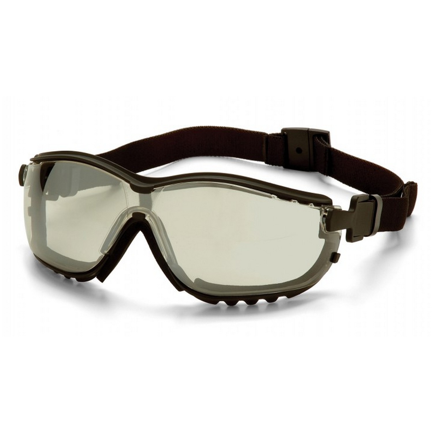 Pyramex Safety GB1880ST V2G - Black Frame/Indoor/Outdoor Mirror Anti-Fog Lens Safety Glasses