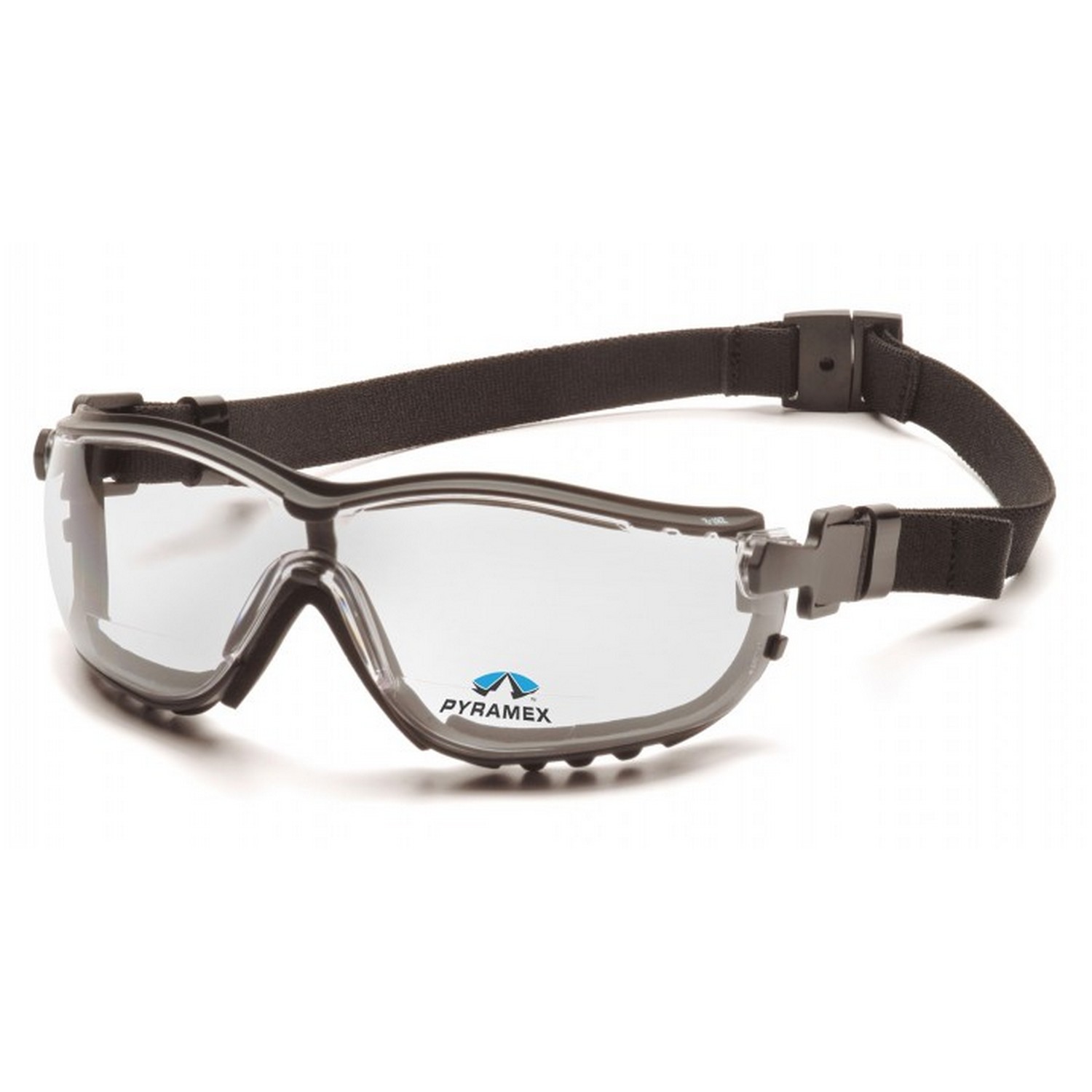 Pyramex Safety GB1810STR15 V2G Readers - Black Frame/Clear Anti-Fog +1.5 Les Safety Glasses