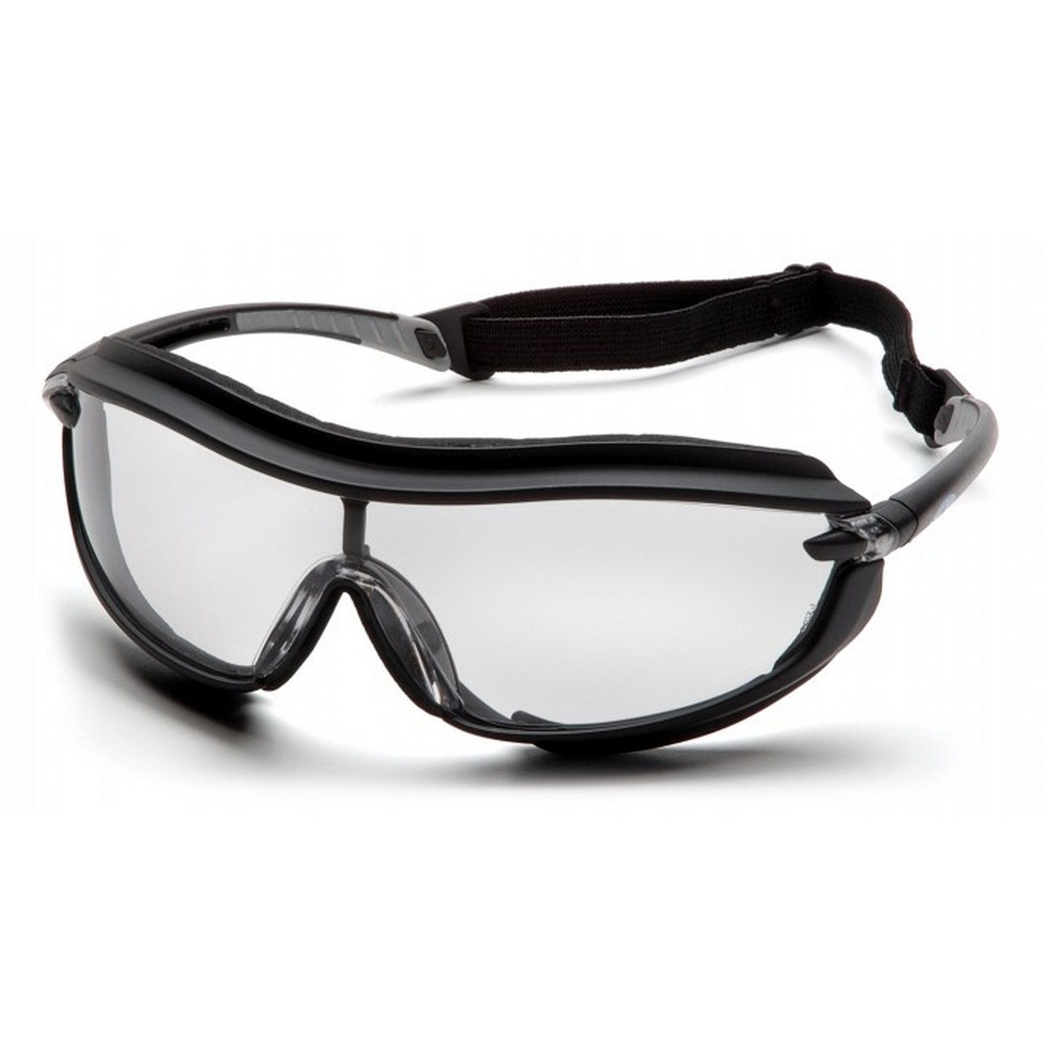 Pyramex Safety SB4610STP XS3 Plus - Black Frame/Clear Anti-Fog Lens Safety Glasses