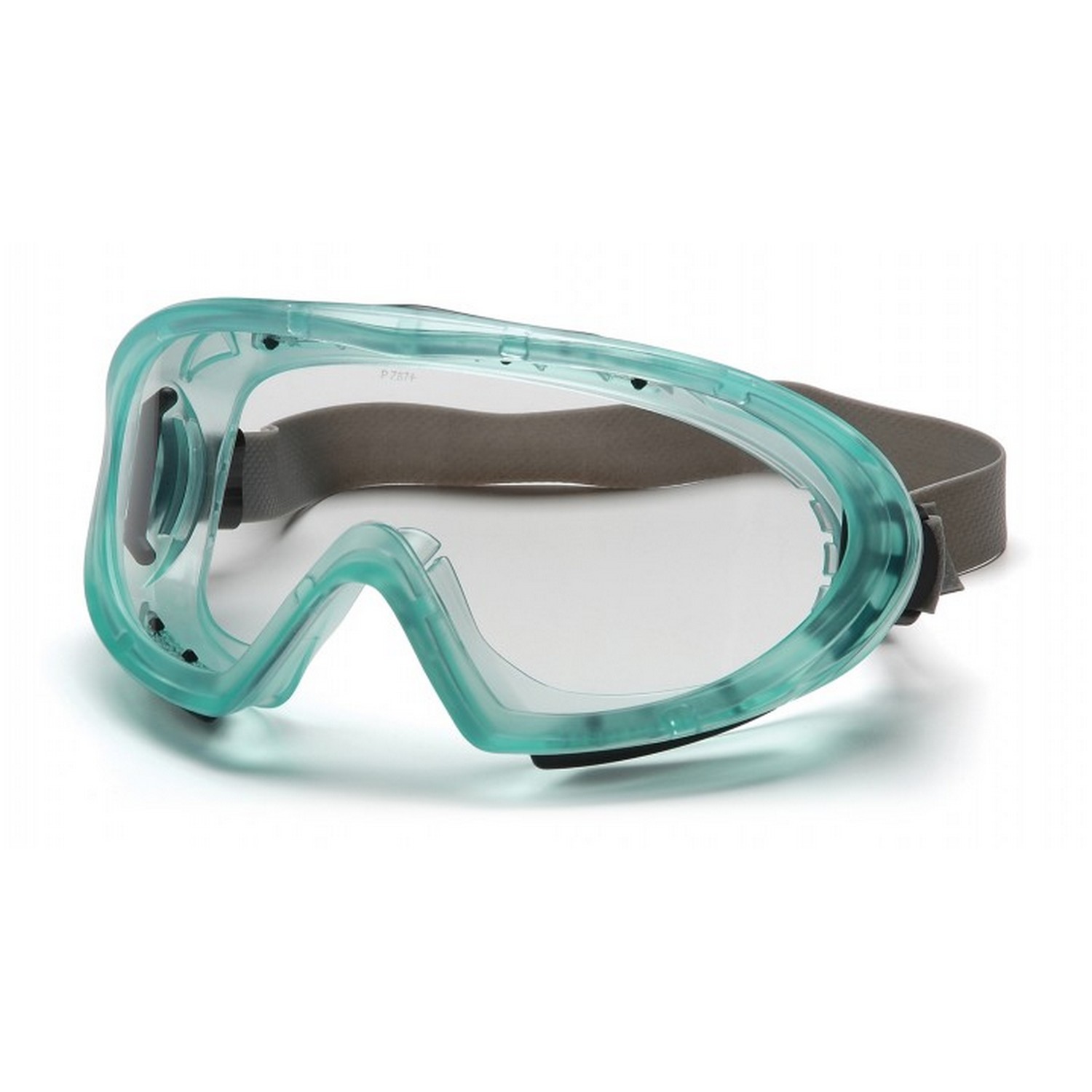 Pyramex Safety GC504TN Capstone - Direct/Indirect-Chemical Green Frame/Clear AF Lens w/ Neoprene Strap Safety Glasses