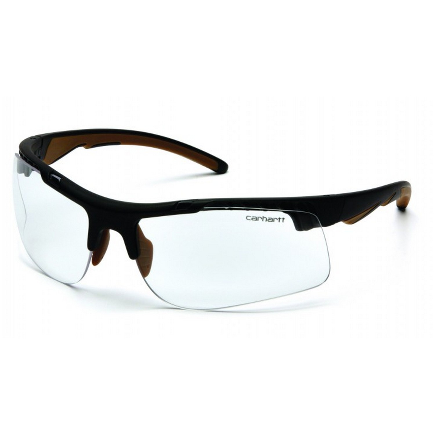 Pyramex Safety CHB710DT Carhartt - Rockwood - Safety Eyewear - Black Frame/Clear Anti-Fog Lens Safety Glasses