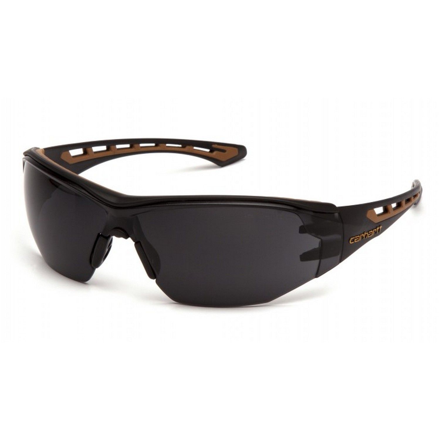 Pyramex Safety CHB820ST Carhartt - Easley - Black and tan frame with gray anti-fog lens Safety Glasses
