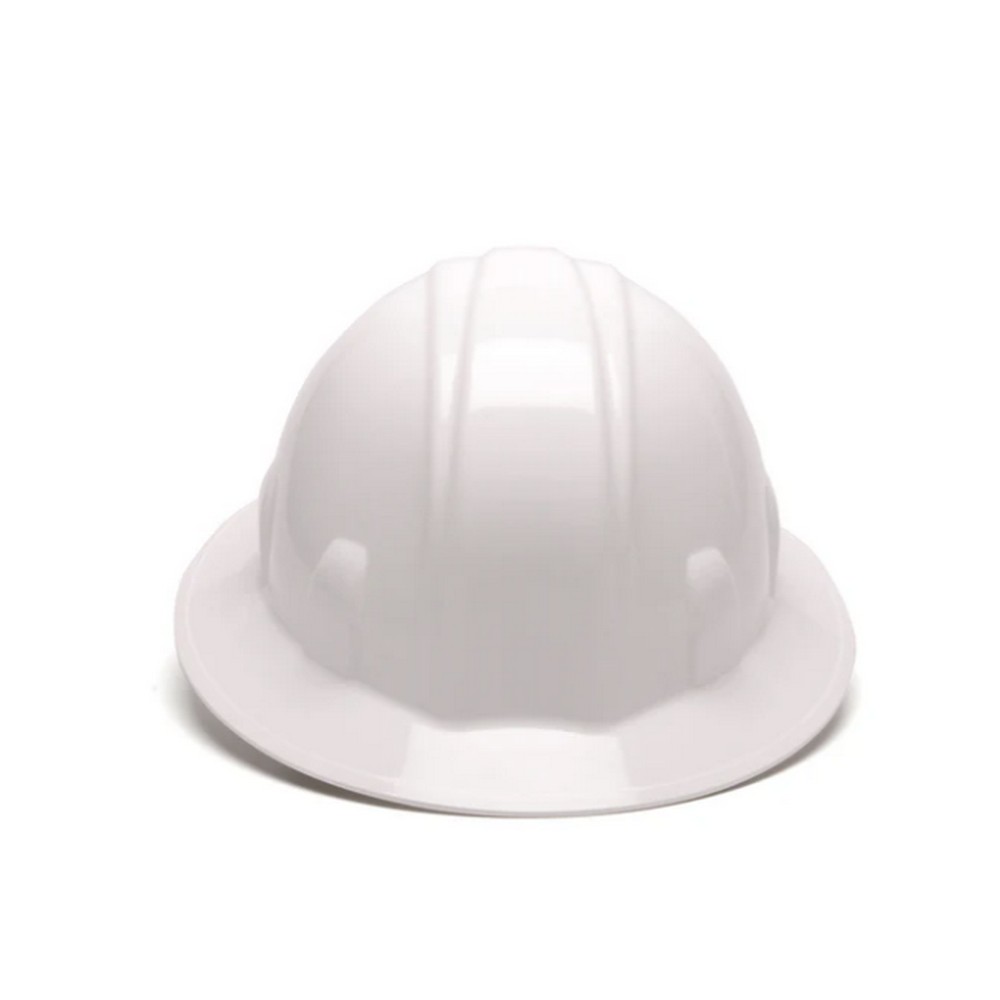 Pyramex Safety HP26110 SL Series Full Brim Hard Hat - White-Full Brim 6 Pt Ratchet Suspension