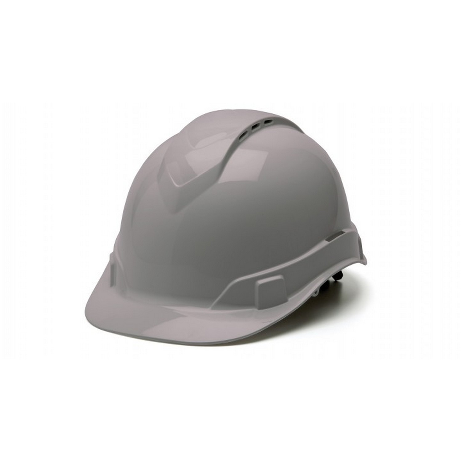 Pyramex Safety HP44112V Ridgeline Hard Hat - Gray-Ridgeline Vented Cap Style 4 Pt Ratchet Suspension
