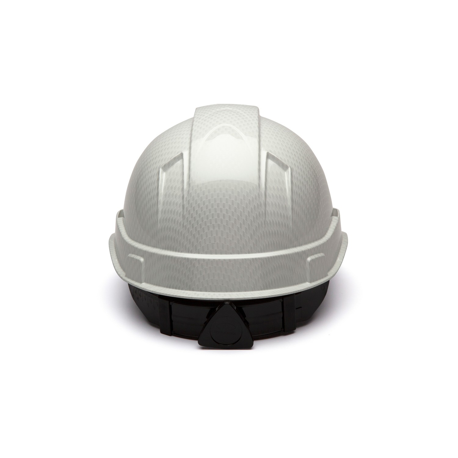 Pyramex Safety HP44116S Ridgeline Cap Style Hard Hat - Shiny White Graphite Pattern -Ridgeline Cap Style 4 Pt Ratchet Suspension