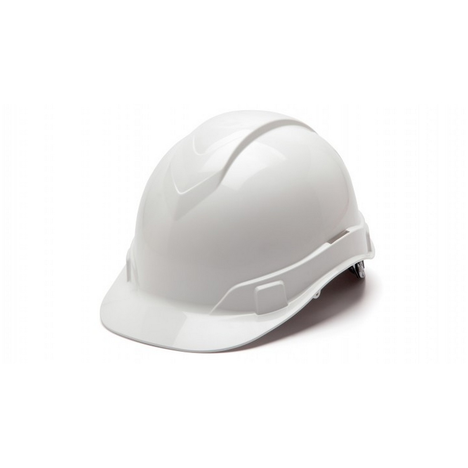 Pyramex Safety HP46110 Ridgeline Hard Hat - White-Ridgeline Cap Style 6 Pt Ratchet Suspension