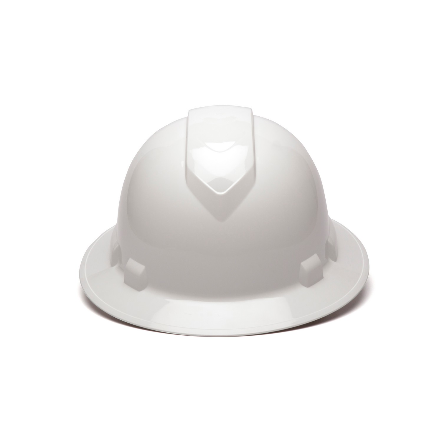 Pyramex Safety HP54110 Ridgeline Hard Hat - White-Ridgeline Full Brim 4 Pt Ratchet Suspension