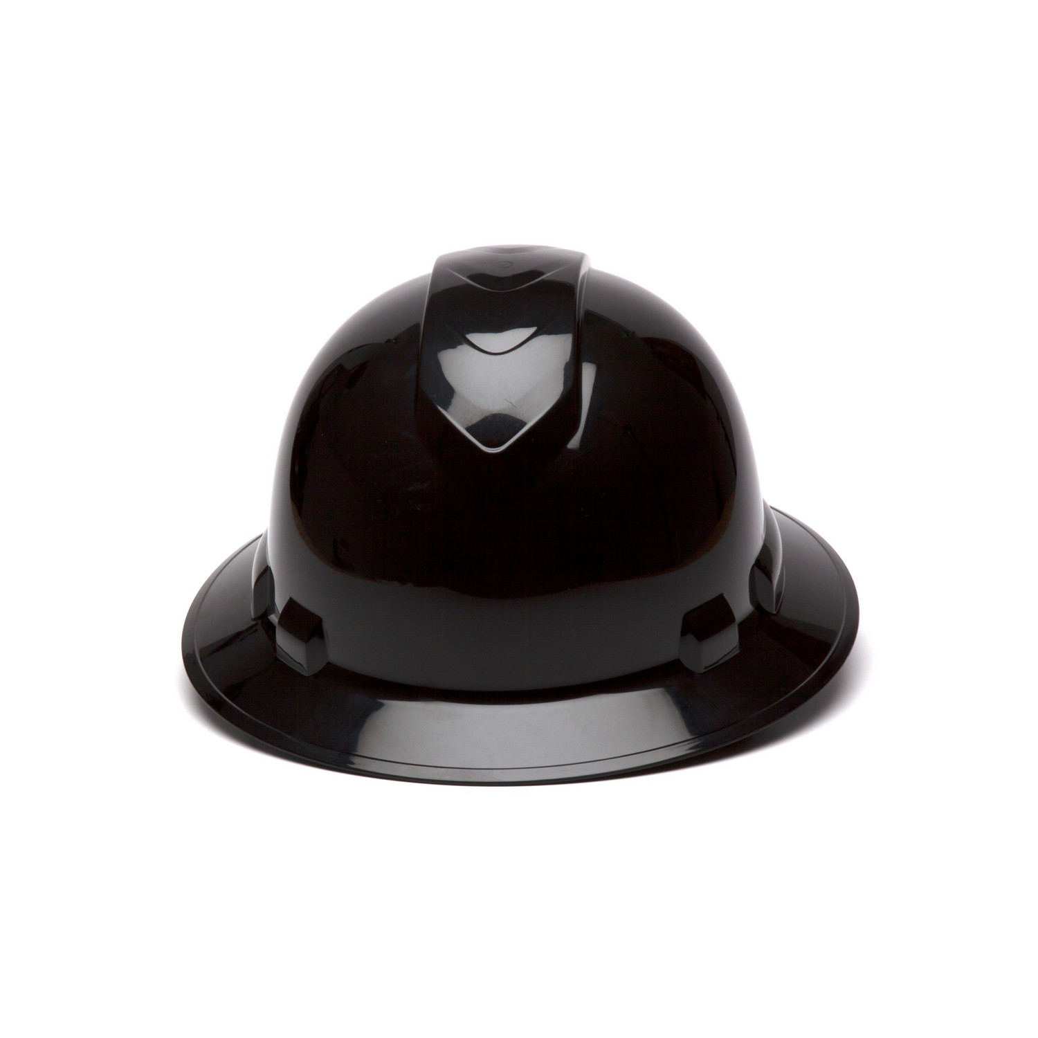 Pyramex Safety HP54111 Ridgeline Hard Hat - Black-Ridgeline Full Brim 4 Pt Ratchet Suspension