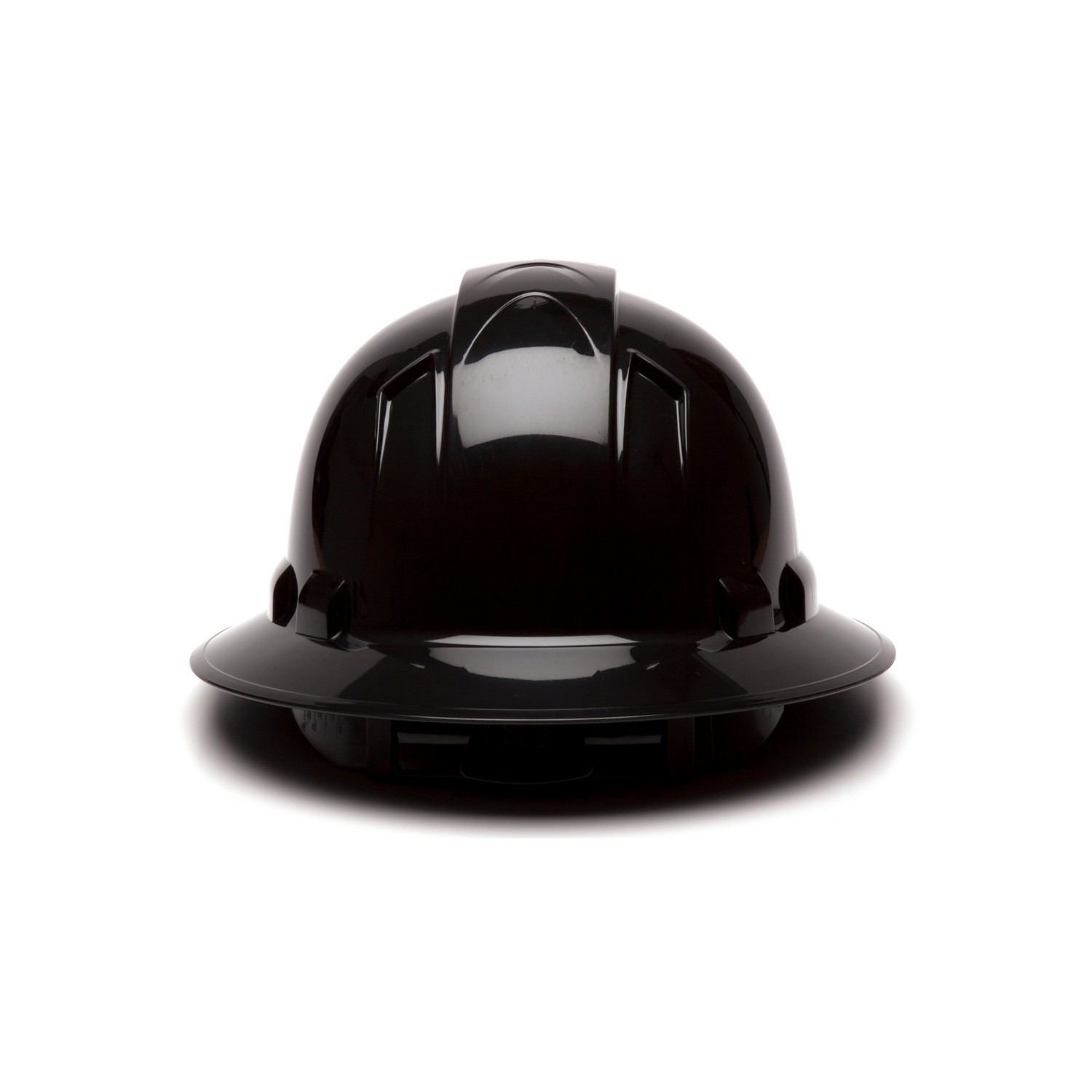 Pyramex Safety HP54111 Ridgeline Hard Hat - Black-Ridgeline Full Brim 4 Pt Ratchet Suspension