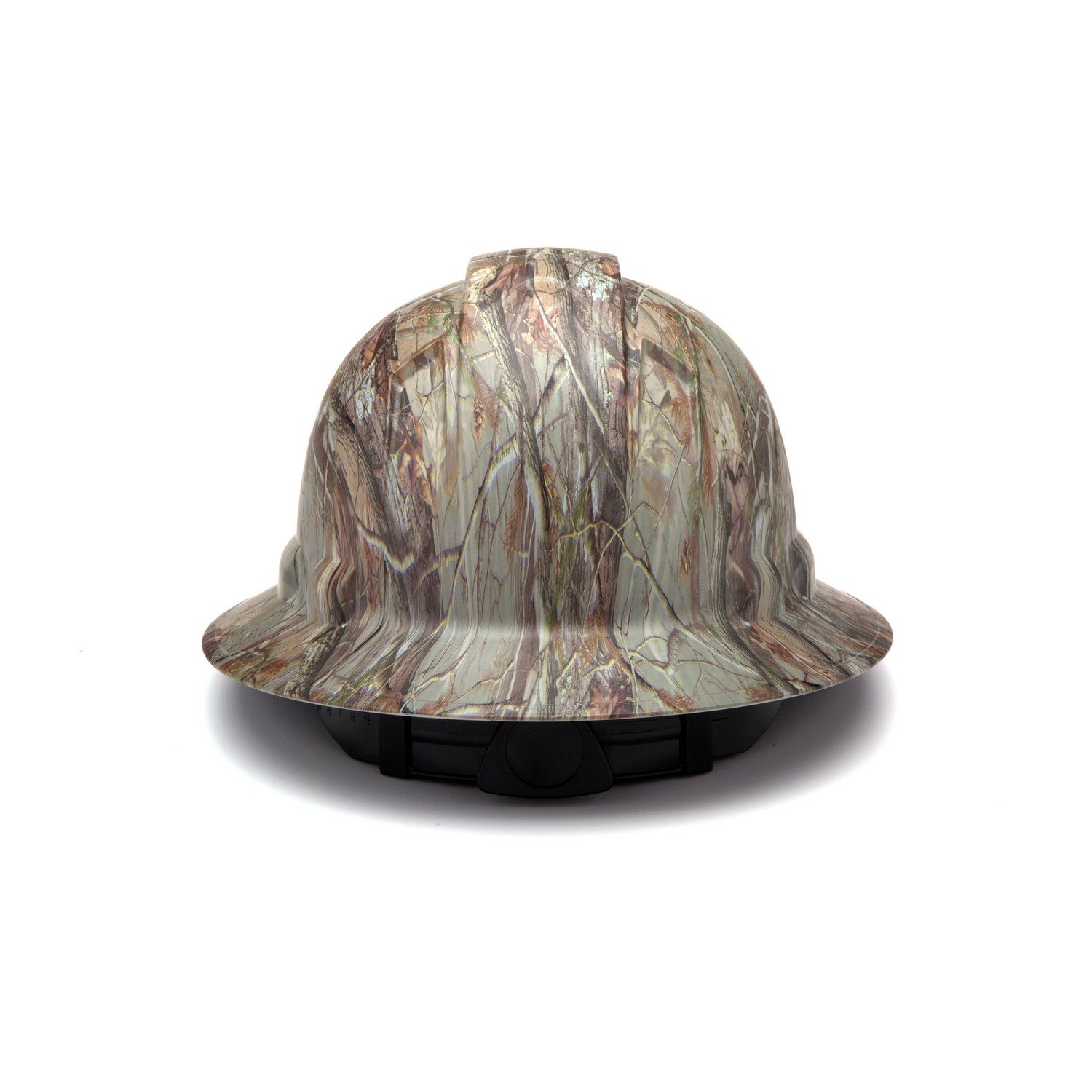 Pyramex Safety HP54119 Ridgeline Full Brim Hard Hat - Matte Camo Pattern -Ridgeline Full Brim 4 Pt Ratchet Suspension