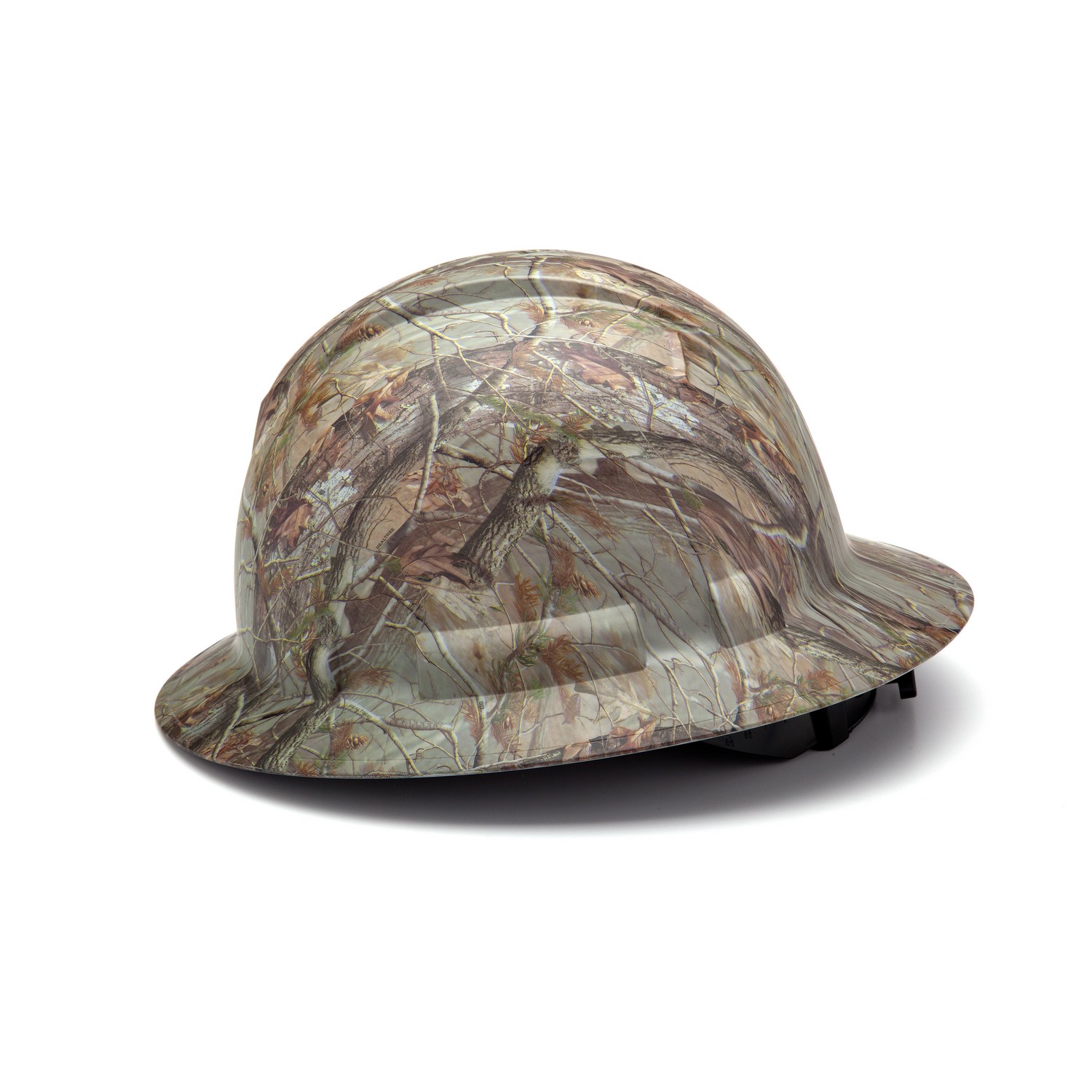 Pyramex Safety HP54119 Ridgeline Full Brim Hard Hat - Matte Camo Pattern -Ridgeline Full Brim 4 Pt Ratchet Suspension